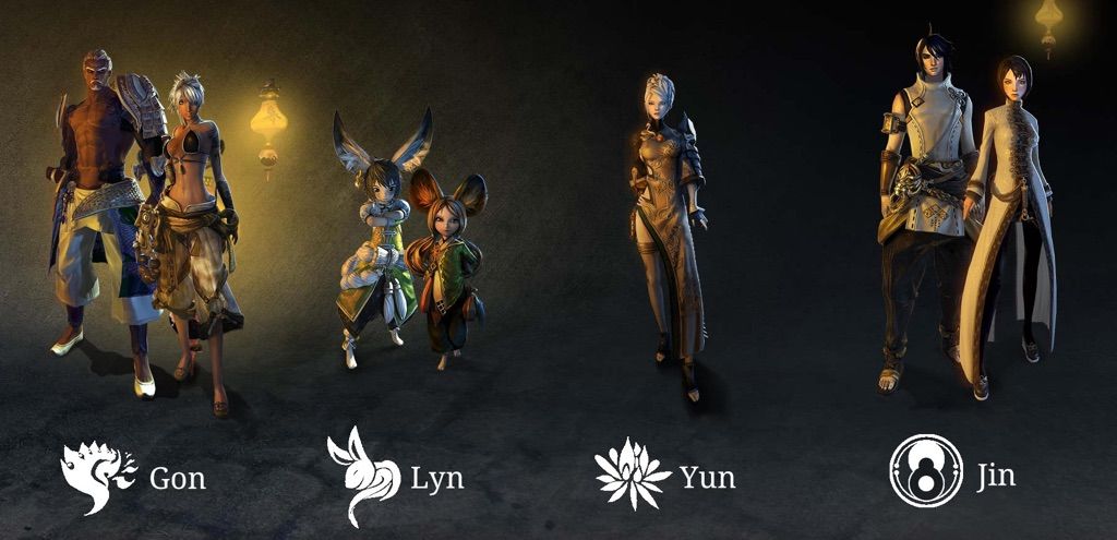 blade and soul online major characters