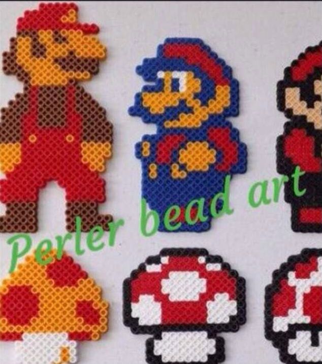 Perler bead art: Fire flower!!! | Mario Amino