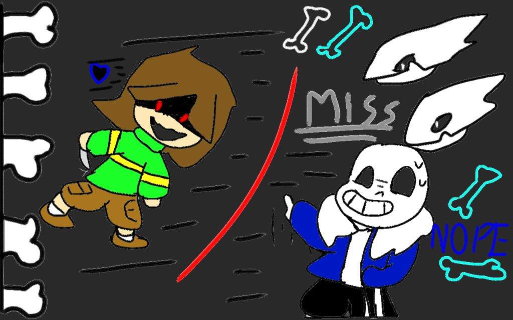 Making My Own Animation Of Sans Fighting Chara Meh