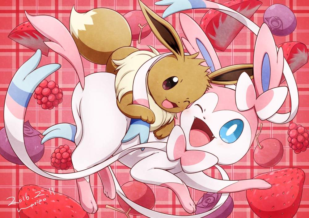 sylveon afternoon with eevee