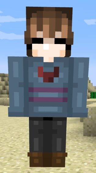 Frisk Minecraft Skin Undertale Amino