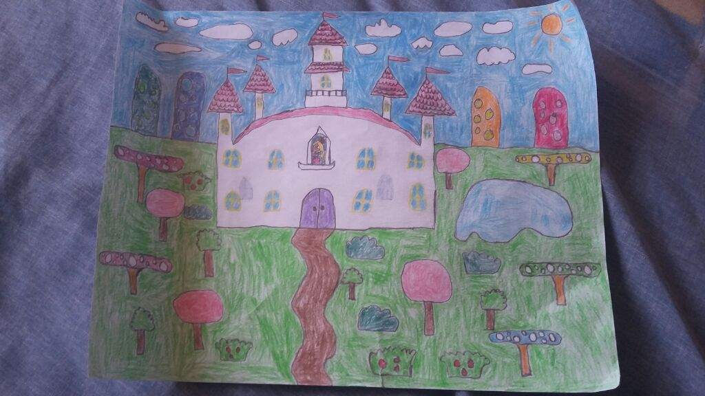 Princess Peach S Castle Drawing Mario Amino