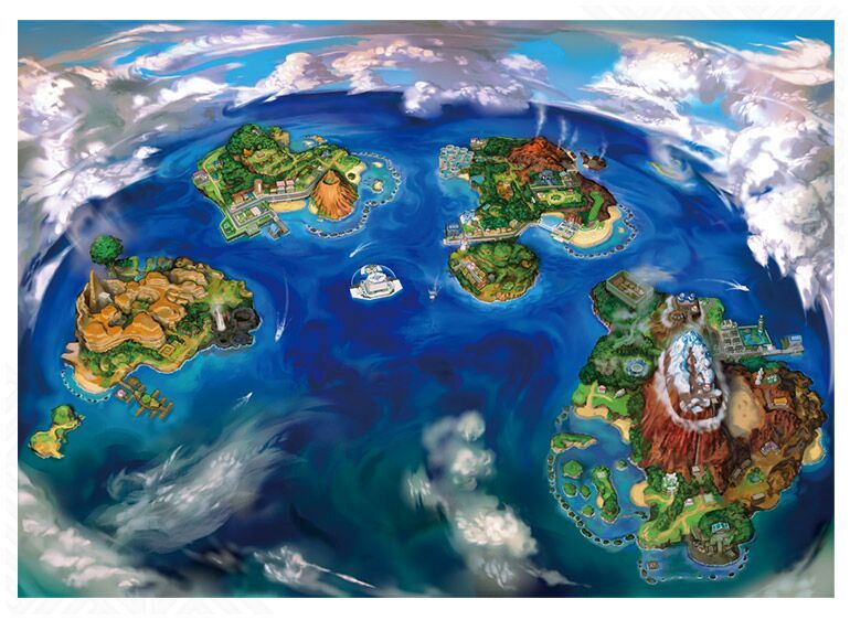 pokemon sun and moon world map Sun And Moon Map Pokemon Amino pokemon sun and moon world map