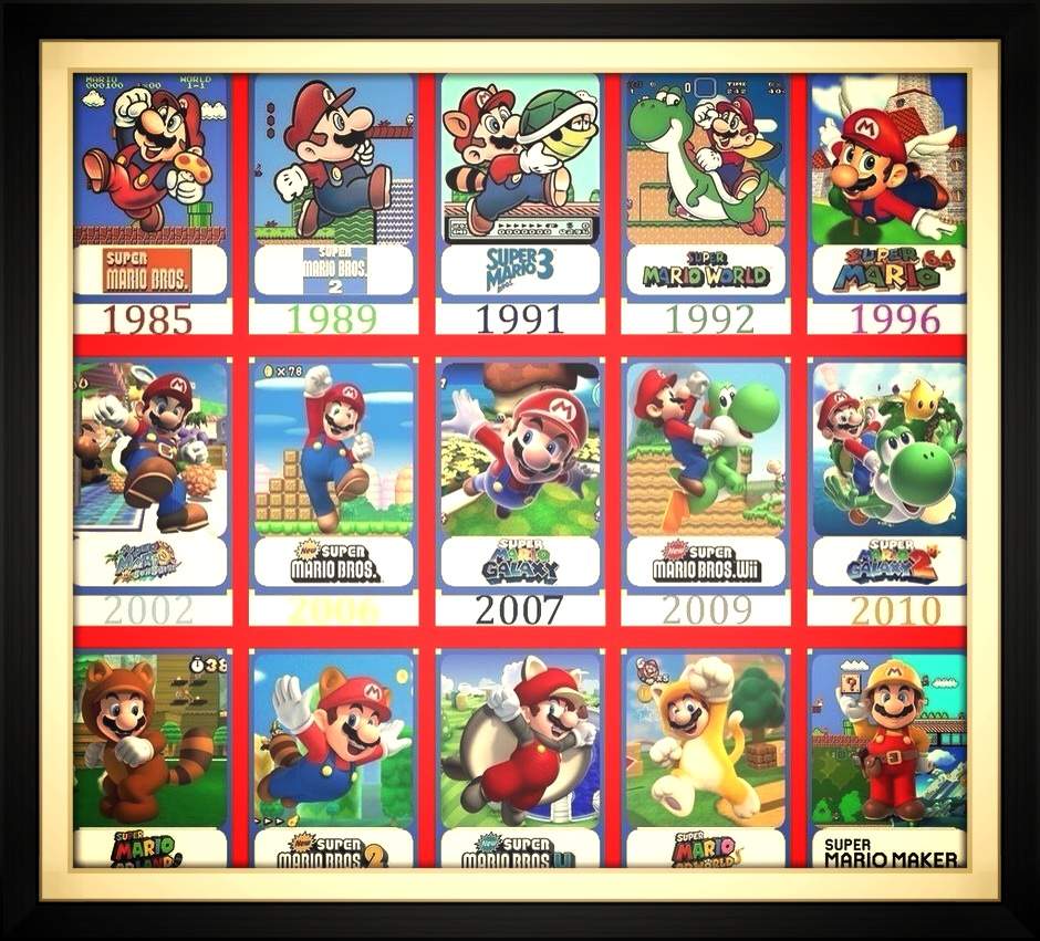 all mario games in chornological order