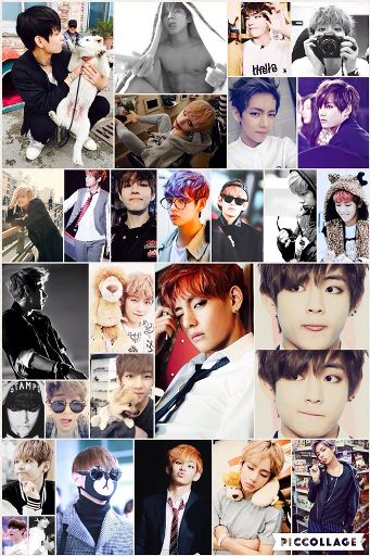 BTS Collage ️Kim Taehyung ️ | •K-Pop• Amino