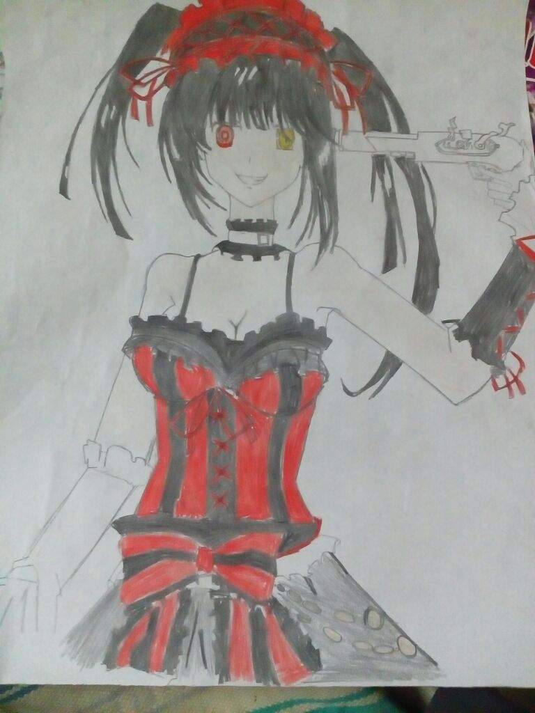 Kurumi tokisaki drawing | Anime Amino