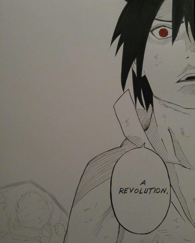 Drawing: Sasuke Uchiha! A REVOLUTION. | Anime Amino