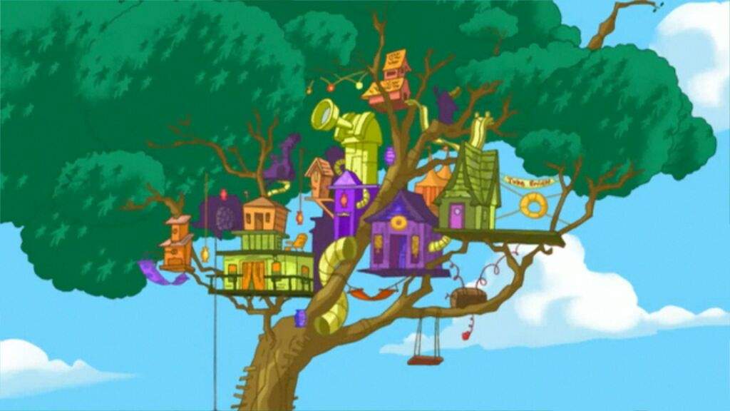 Phineas and Ferb fixed the old tree house of Candace and made it 10000 TIME...