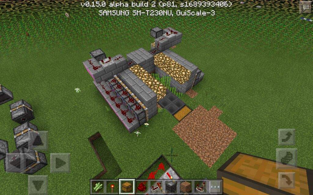 Im made a new automatic sugarcane farm on Minecraft Pocket 