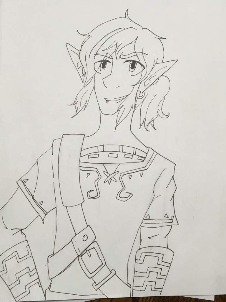 Zelda: A breath of the Wild Link Drawing | Zelda Amino