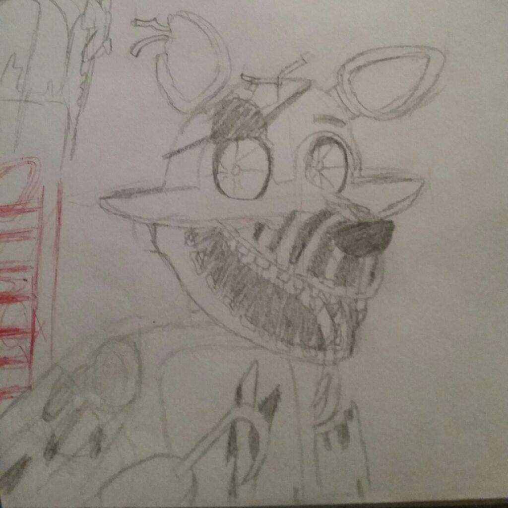 Nightmare Bonnie and Nightmare Foxy Sketches | Five Nights At Freddy's ...