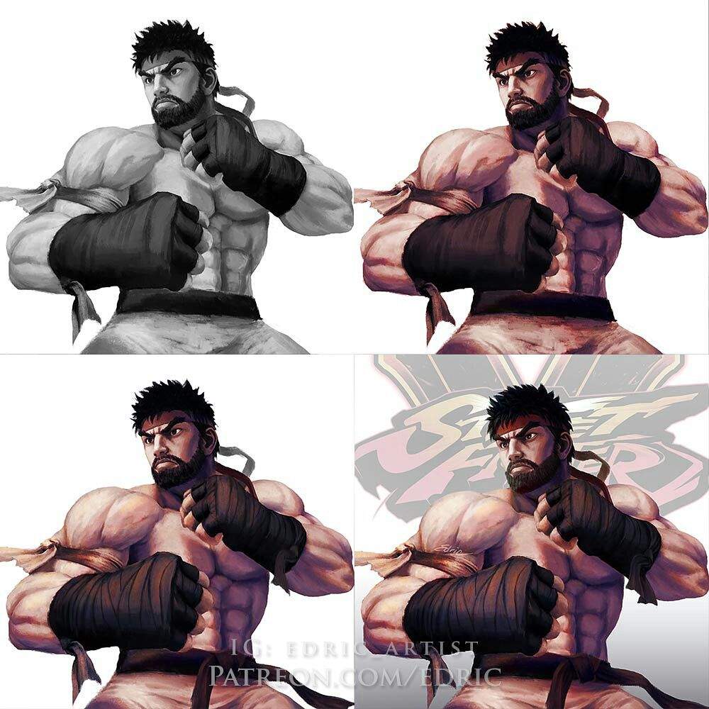 Ryu Beard Street Fighter V Render By Denderotto On