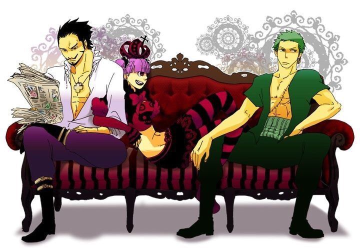 Zoro, Mihawk and Perona One Piece Amino