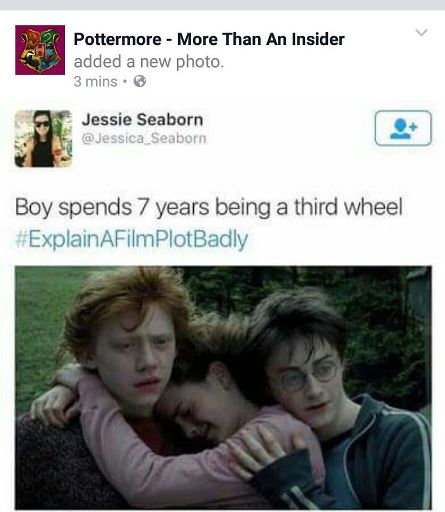 3rd wheeling at its finest! | Harry Potter Amino