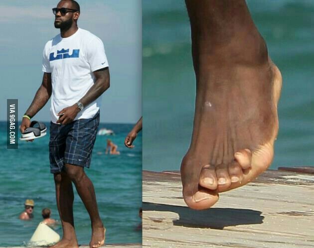 lebrons feet