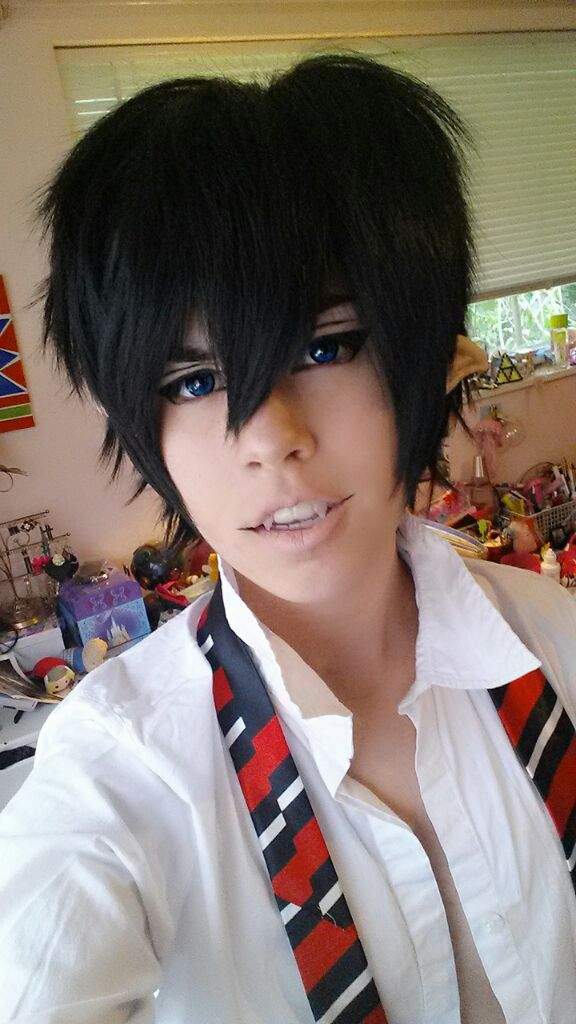 Rin Okumura + Open Chest Binding Cosplay Amino