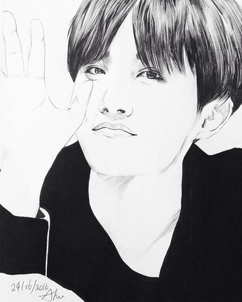 J Hope drawing ️ | K-Pop Amino