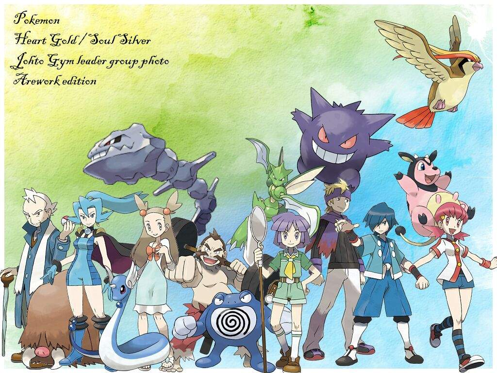 Found This Amazing Fanart Of All The Johto Gym Leaders Pokemon