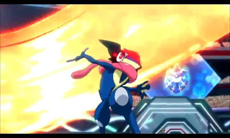 Ash-greninja new move!? Huge disc water fuma suriken!! | Pokémon Amino