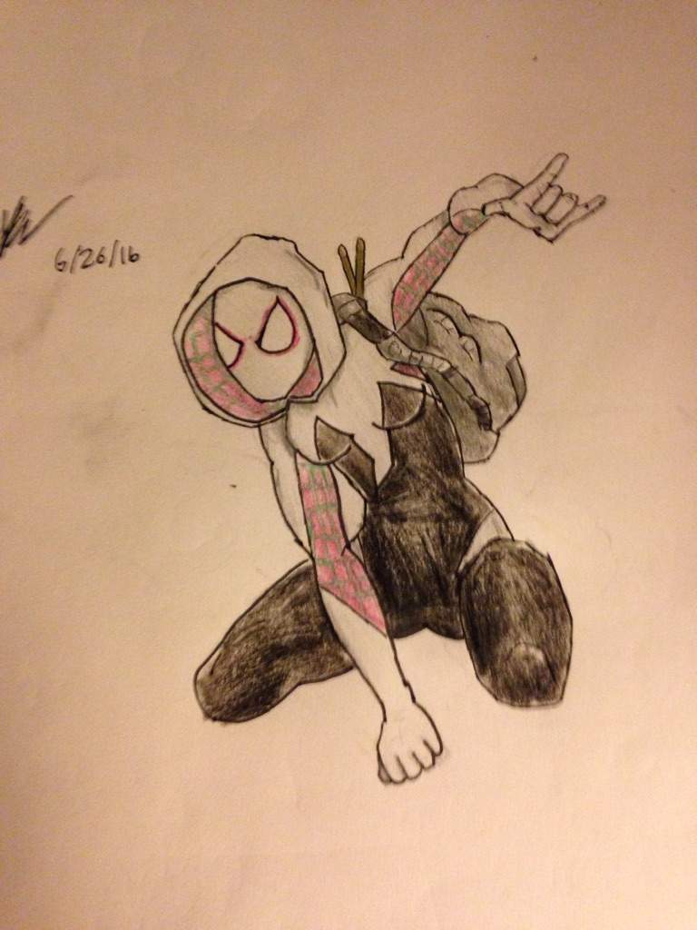 Drawing of Spider-Gwen | Comics Amino