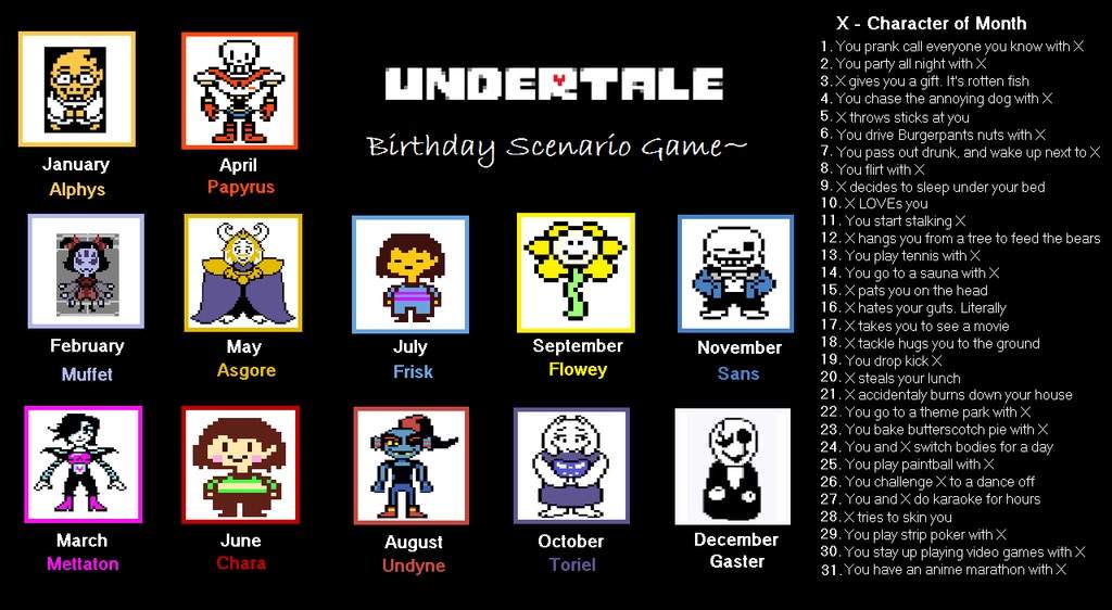 Which month were u born in and which character is on that month I got flowe...