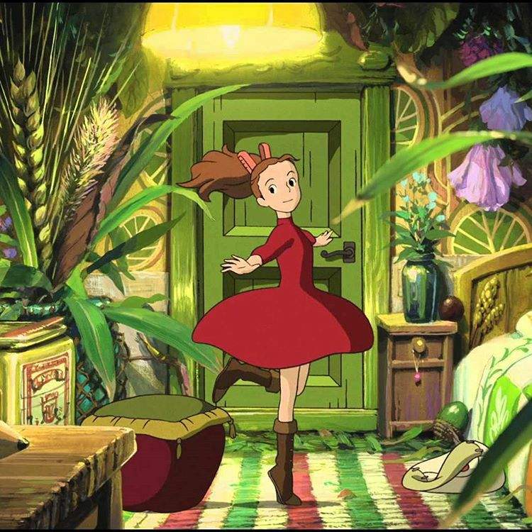 color pages aunt jessica the secret world of arrietty