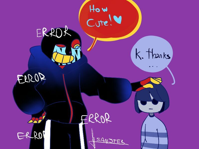 Error Sans And Core Frisk Request Undertale Amino