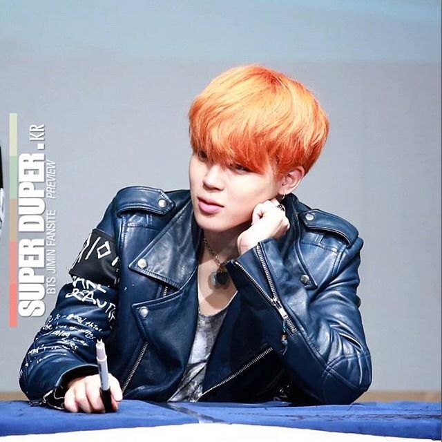 Orange Hair Jimin | K-Pop Amino