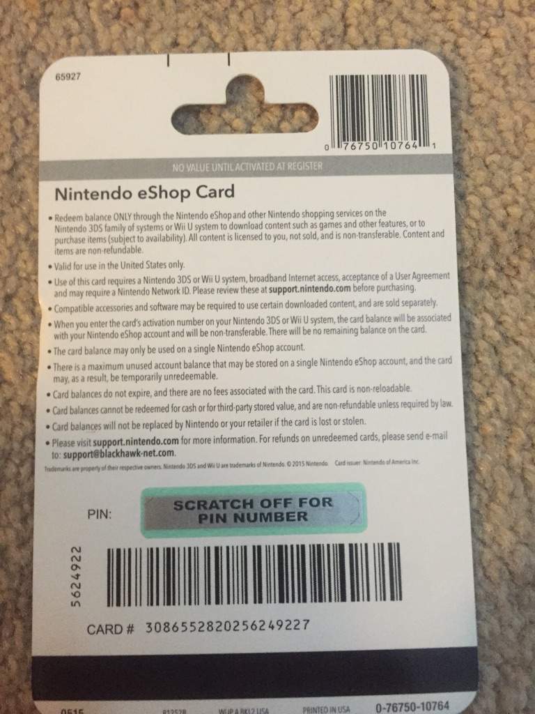 nintendo eshop card code scratched off