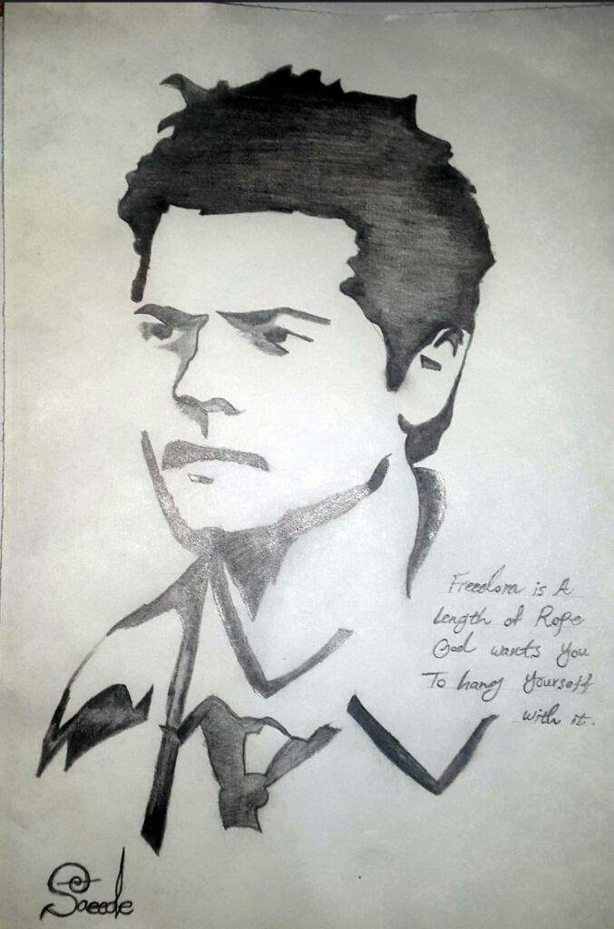 Castiel fan art🎨🎨🎨 | Supernatural Amino