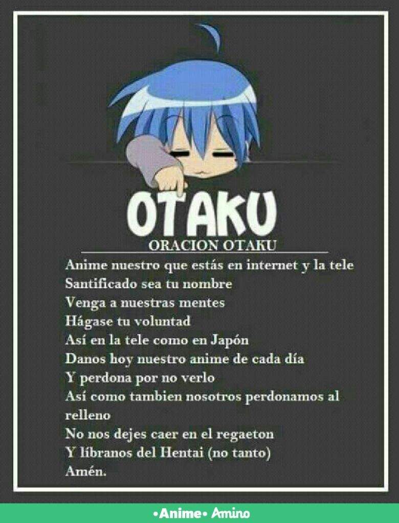 Oración Otaku •anime• Amino