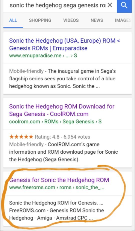 freeroms sega genesis