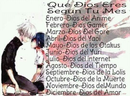 Que Dios eres segun tu mes de nacimiento? 3 •Anime• Amino