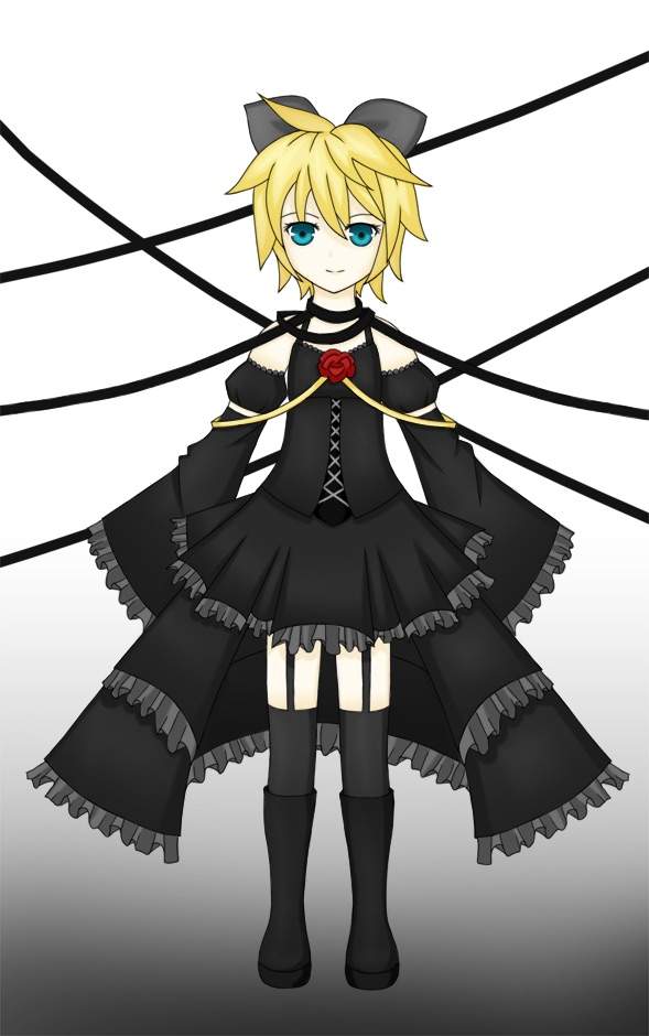 Len in dresses/skirts/maid outfit/mikus outfit | Vocaloid Amino