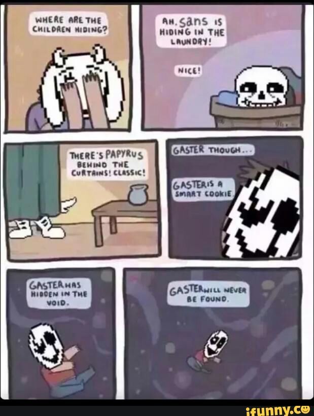 Gaster The Hide And Seek Legend Undertale Amino