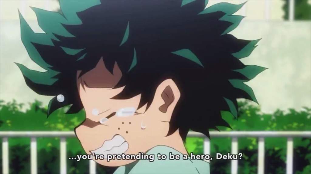 boku no hero deku llorando