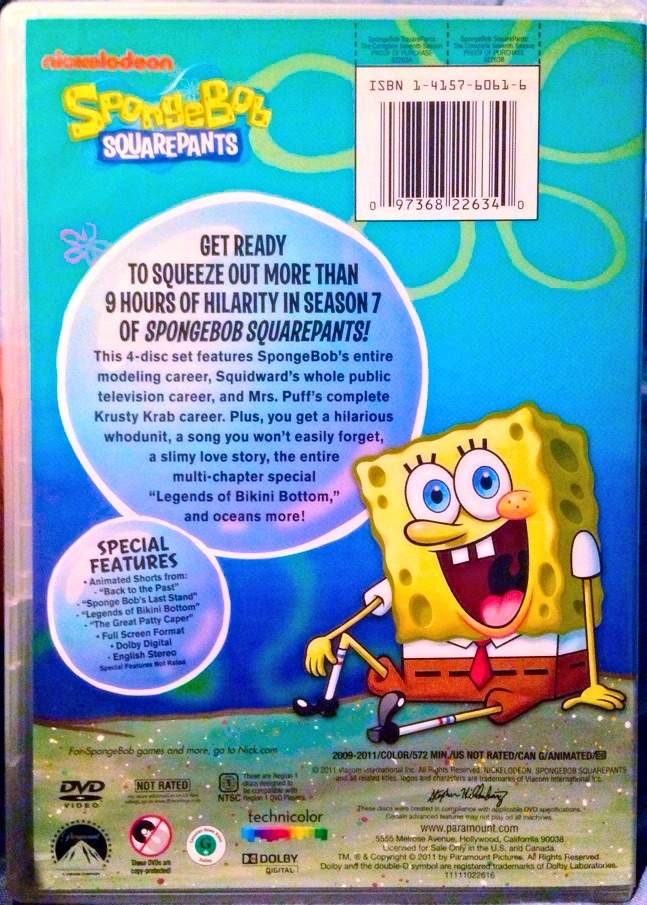 The Cartoon Revue: Spongebob Squarepants: Dvd Reviews Of Seasons 6-8 