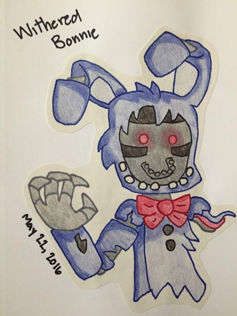 Withered Bonnie Drawing Five Nights At Freddys Amino - fnaf withered bonnie drawing