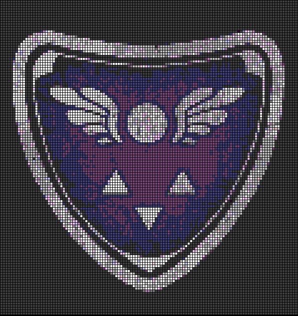 My pixel art of the delta rune | Undertale Amino