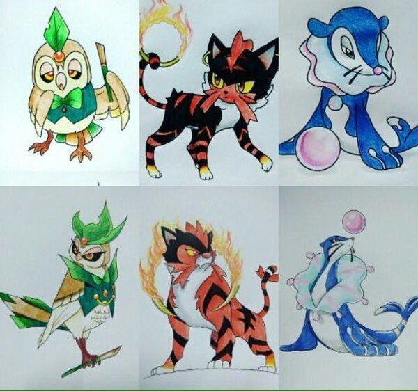 Evoluciones Para Rowlet Litten Y Popplio Pokemon En Espanol Amino