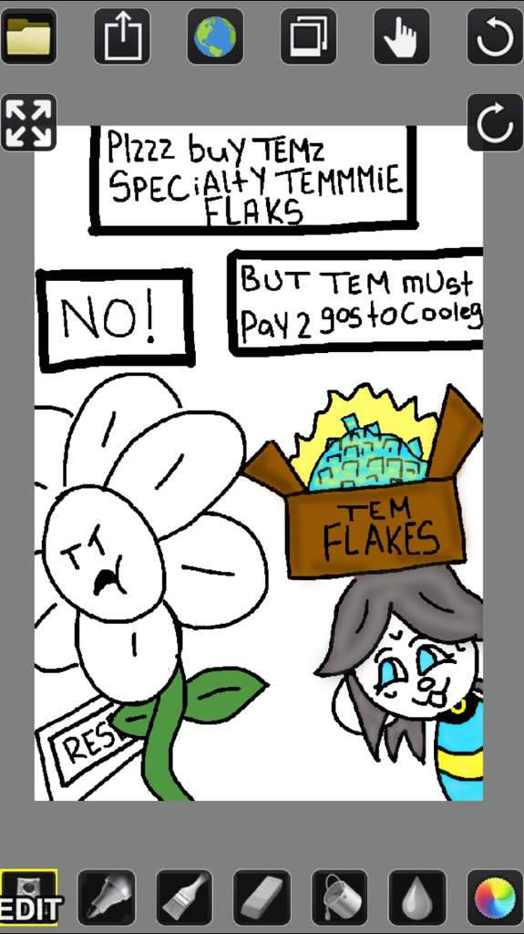 FLowey and Temmie Fanart Comic | Undertale Amino