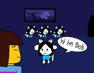 i made thus temmie when playing roblox with temmie undertale amino