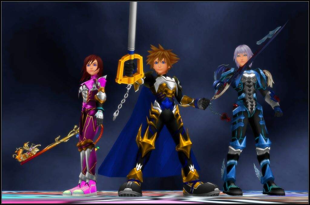 In BBS, Aqua, Ventus, and Terra have keyblade armor that they use to travel...
