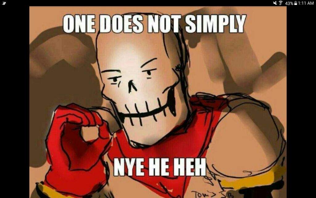 Papyrus Meme I Found Undertale Amino