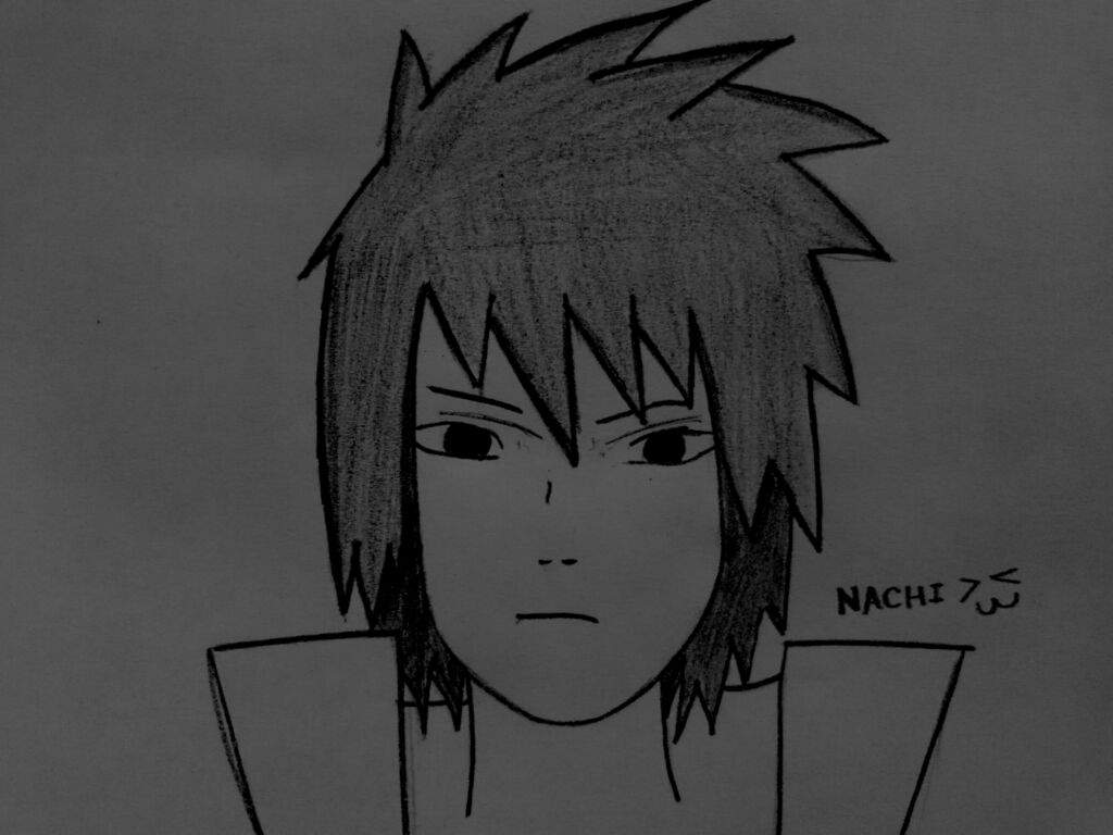 Mi Dibujo De Sasuke | •Anime• Amino