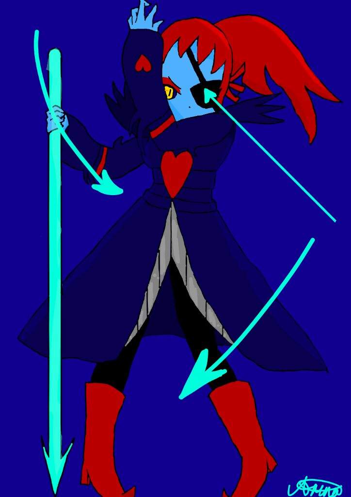 Undyne The Undying Drawing W Undertale Amino