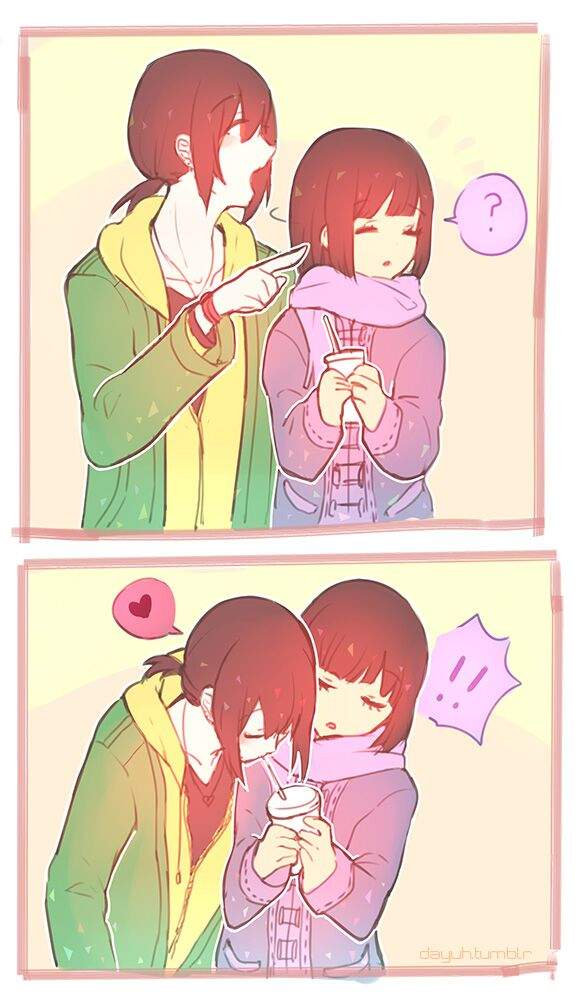 Chara x frisk ......so cute | Undertale Amino