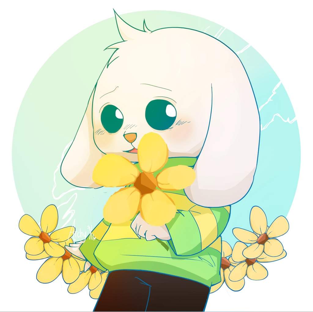 Little Asriel with Buttercups | Undertale Amino