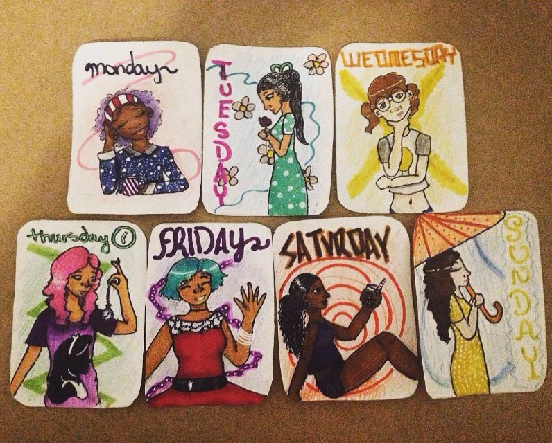 The Days of the Week~ | Art Amino - And Just Like That Day Of The Week
