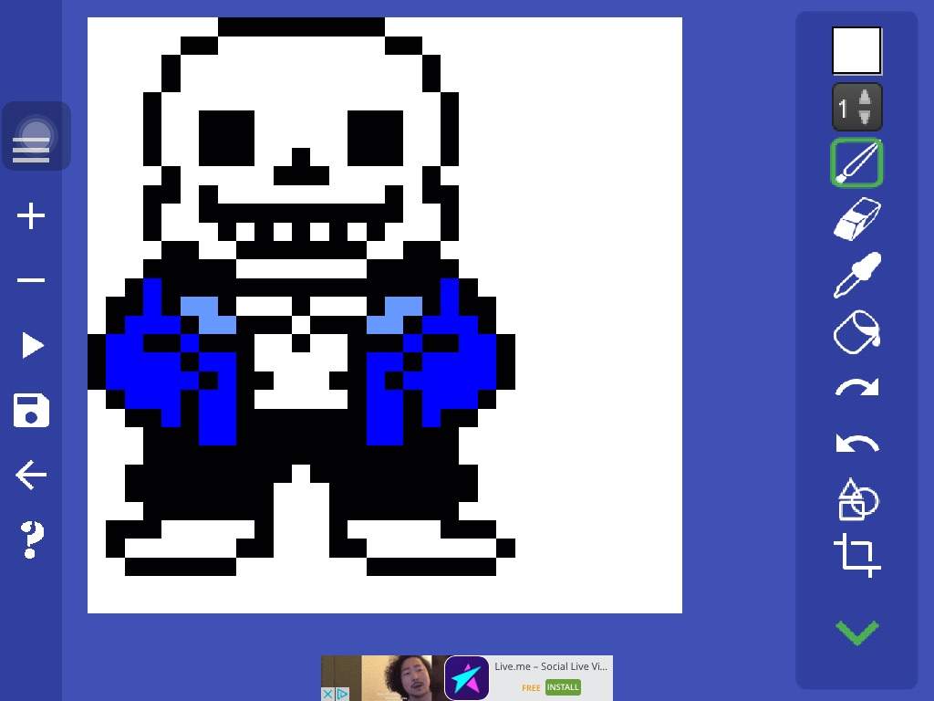 how do you like my pixel art of sans? | Undertale Amino